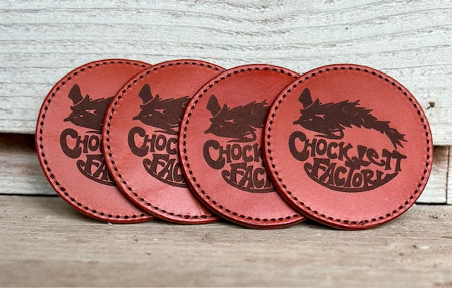 Leather “Change Your Game” Coasters